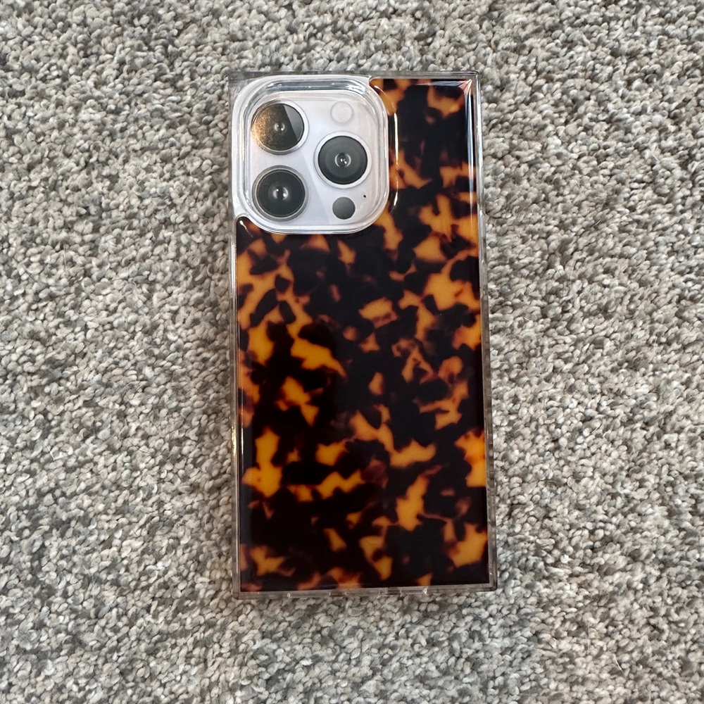 Flaunt Tortoiseshell Pattern square Phone Case
